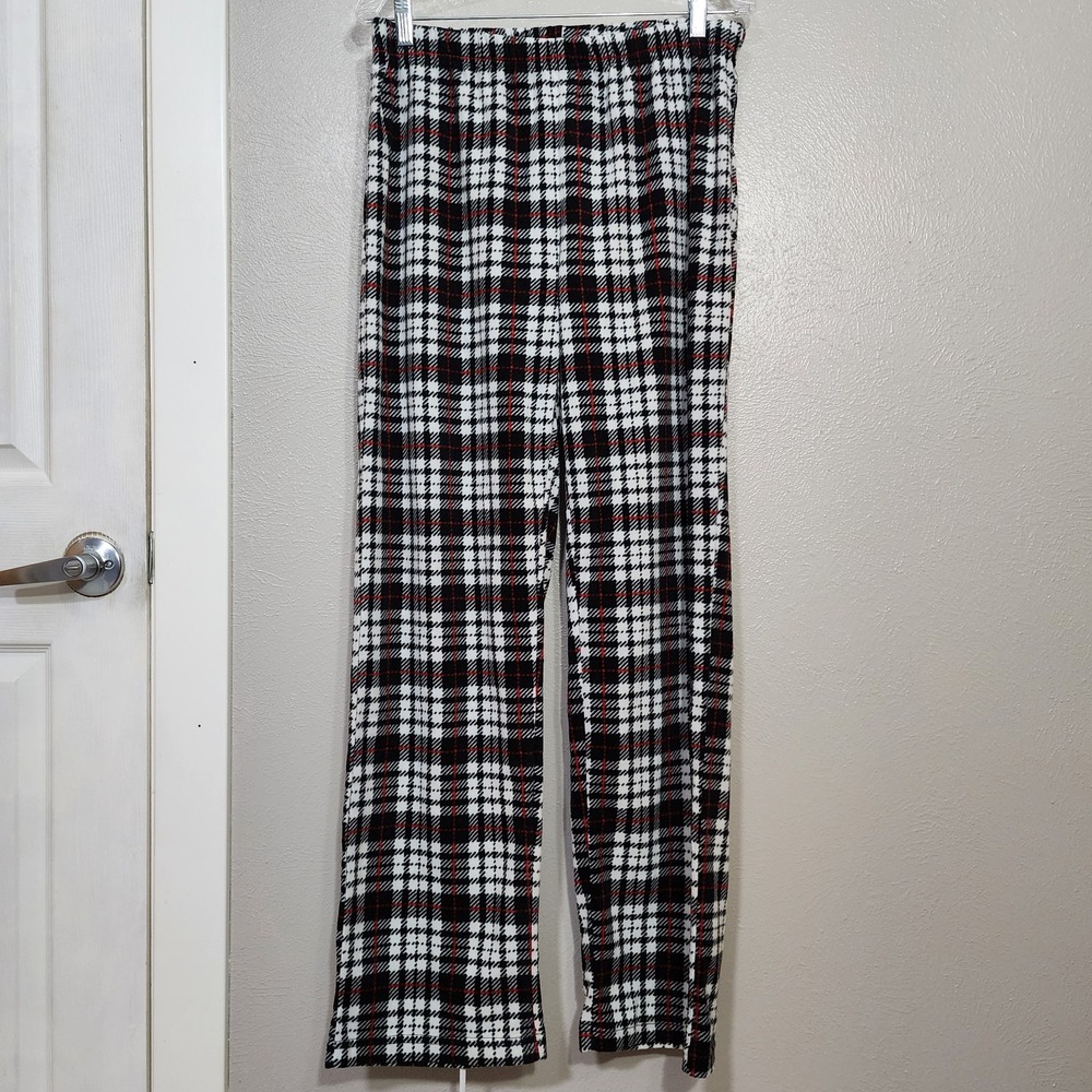 Mad Dog Concepts Pajama Pants Sleepwear Size Medium‎ Black White Red Plaid Men's